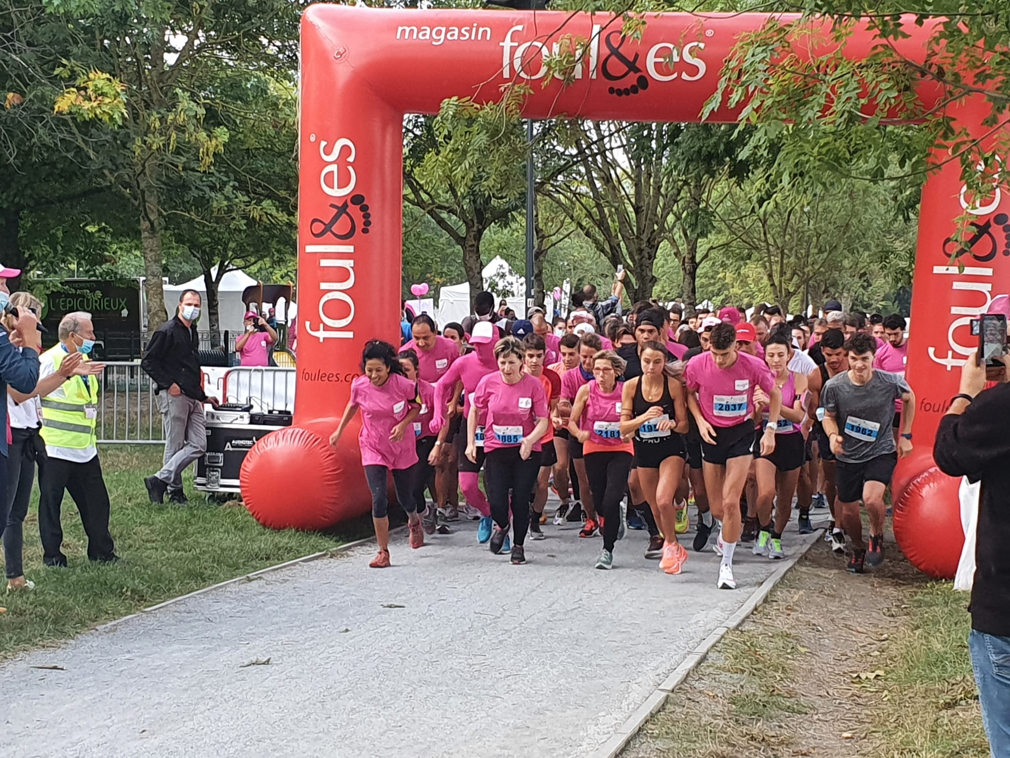 En direct de la course « Je me ligue contre le cancer »