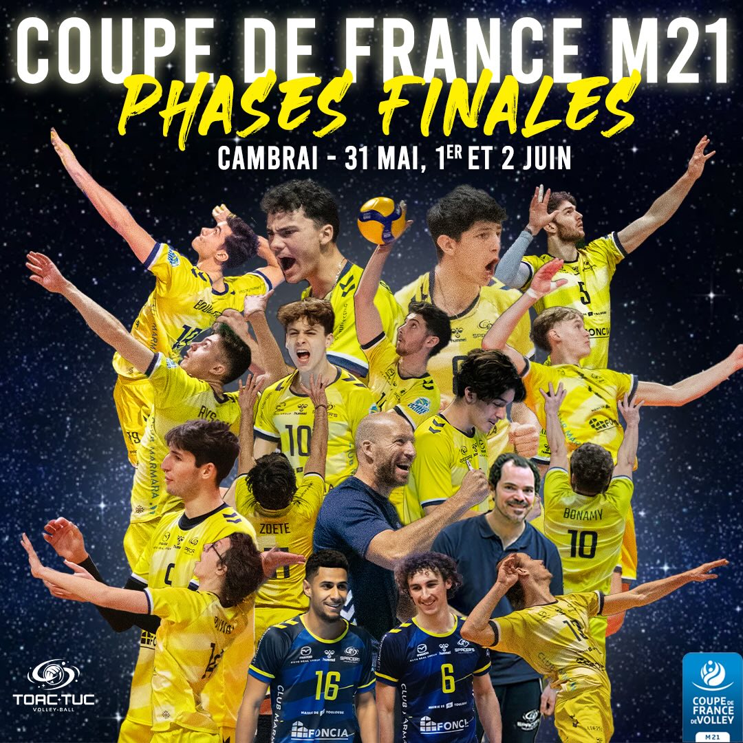 Les équipes jeunes du TOAC TUC Volley en route vers les finales de la Coupe de France