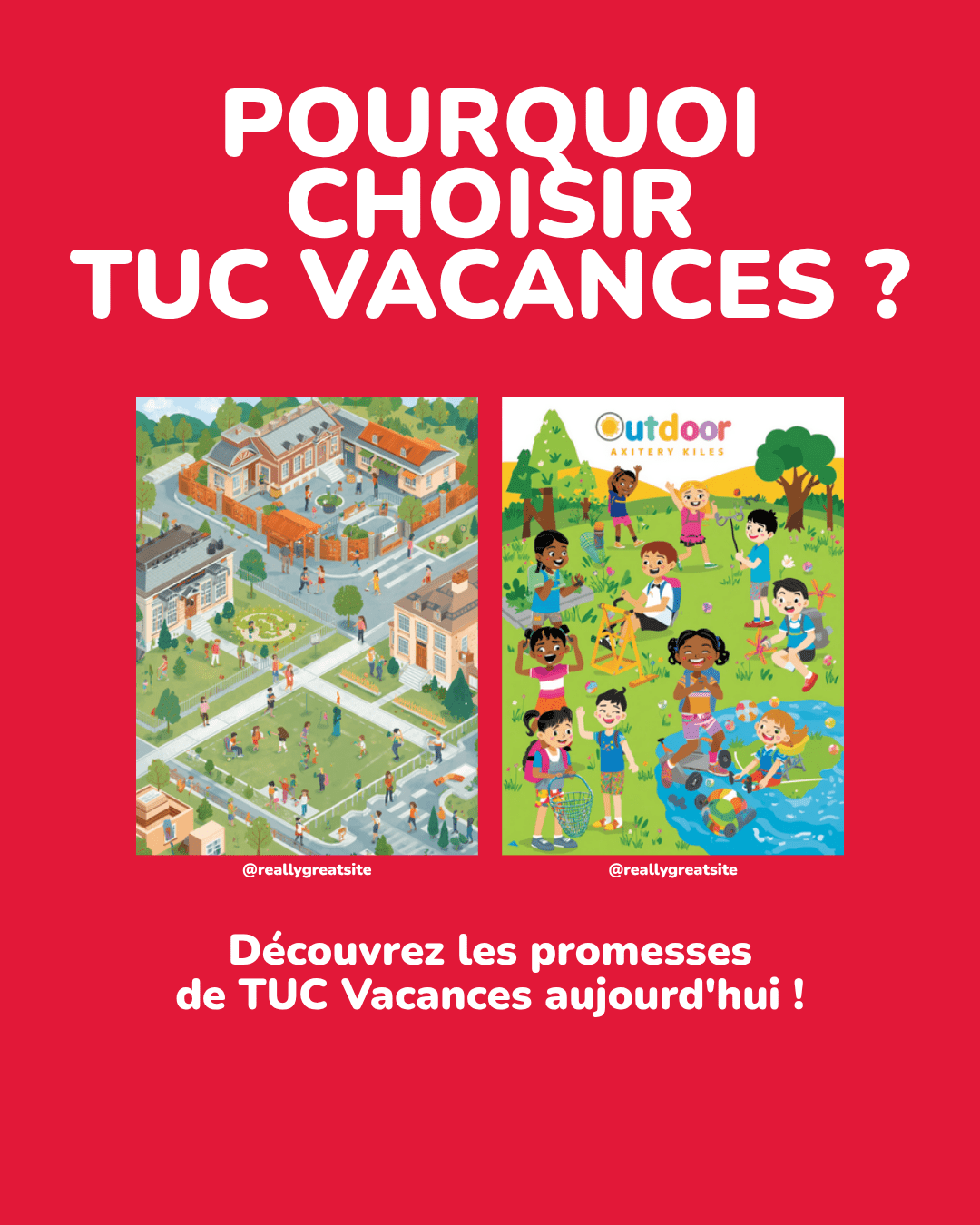 Pourquoi choisir TUC Vacances : 4 promesses tenues depuis + de 20 ans